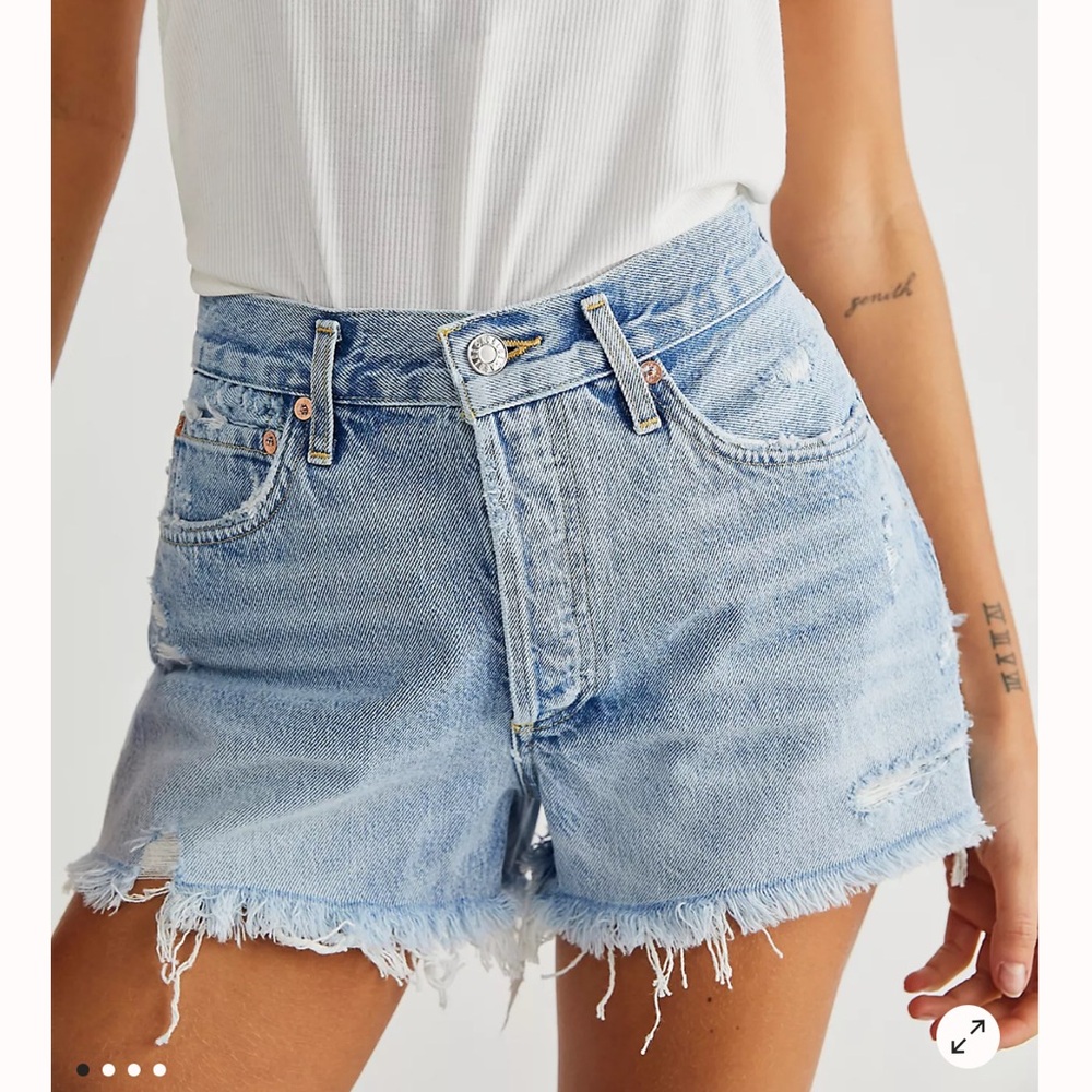 Agolde PARKER VINTAGE CUT OFF SHORT IN SWAPMEET